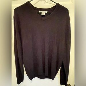 Geoffrey Beene Men's Medium Black V-Neck Long Sleeve Sweater